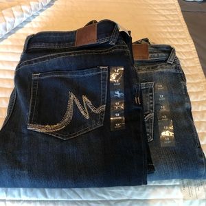 New maurices jeans size 12 slim boot